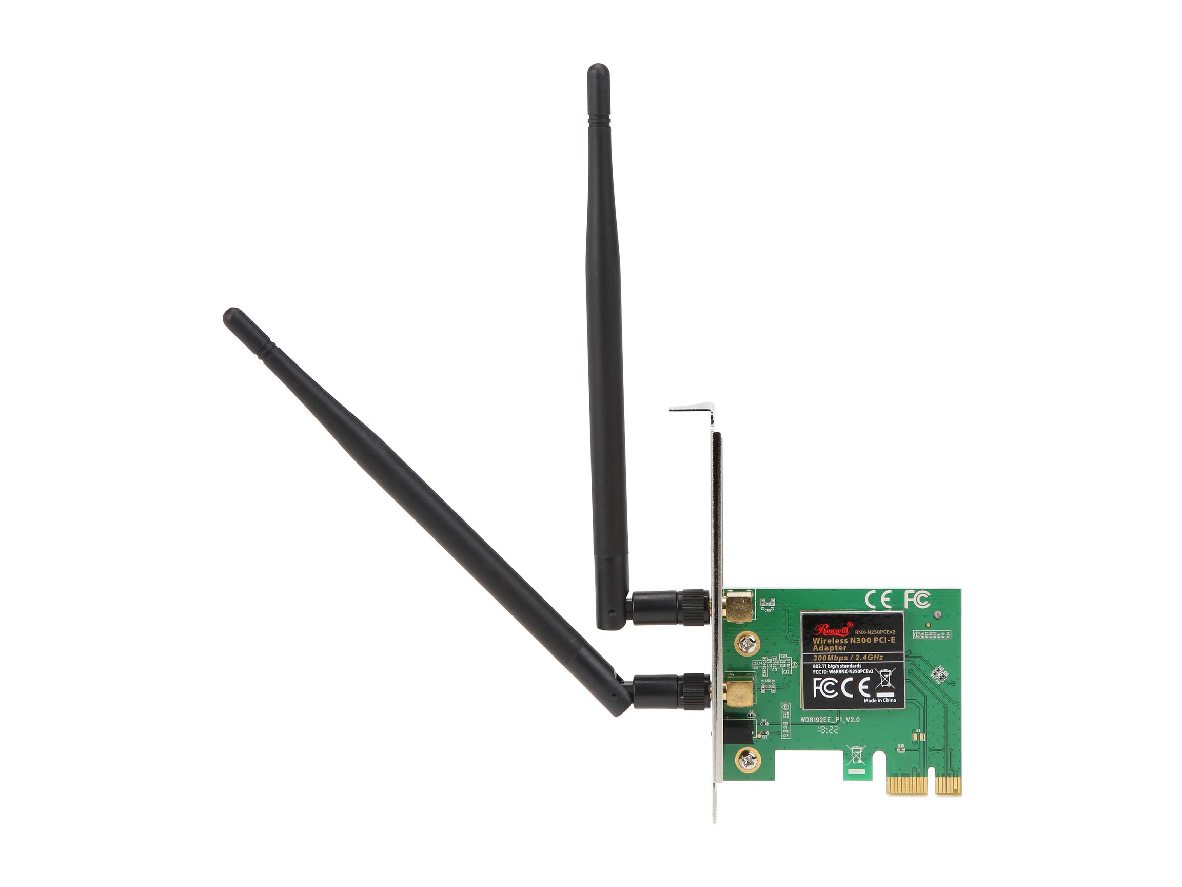 Amazon.com: Rosewill Wireless N300 PCI-E WiFi Adapter, 300 Mbps